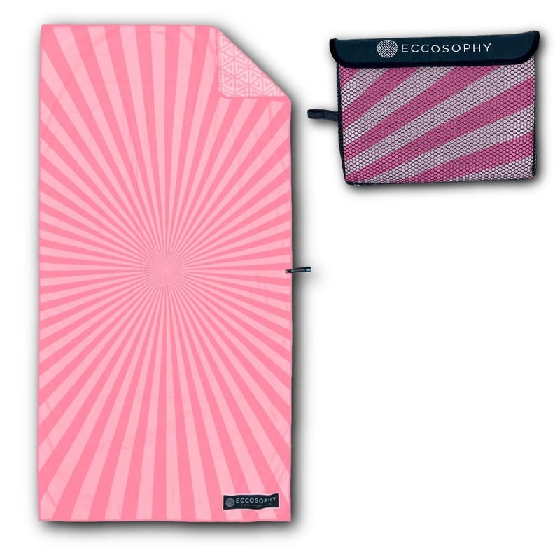 ECCOSOPHY Microfiber Beach Towel -Sand Free Towels are Quick Dry, Light Weight, Super Absorbent-Perfect Pool, Travel, Cruise, Camping Essentials - Oversized Extra Large for Adults (Cancun) - Image 1